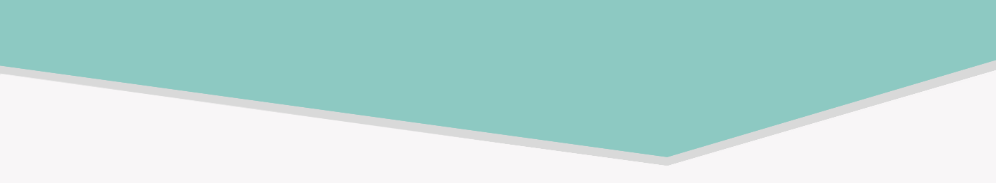 Abstract image with a teal geometric shape on a white background.